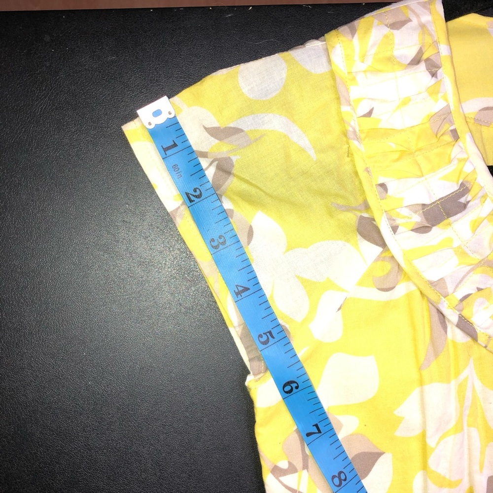 Old Navy Yellow Floral Ruffle Mini XS Dress - Picture 7 of 16